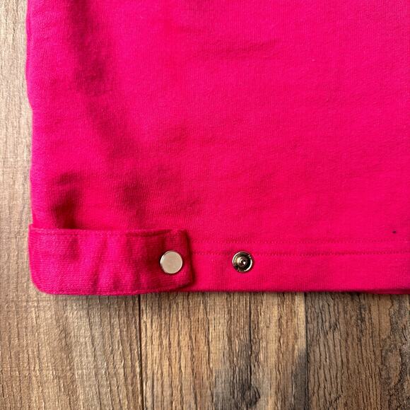 Vintage 80s Guess By Marciano Cardigan Sweater Women's Medium Pink Preppy 4439 - Picture 8 of 16